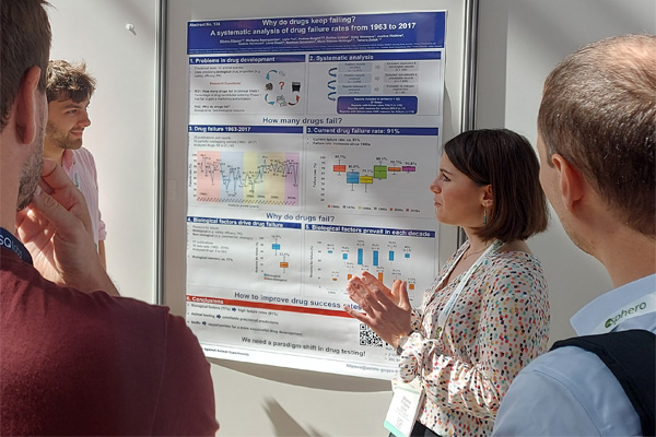 Dr Dilyana Filipova presetnting her poster at the MPS World Summit Brussels