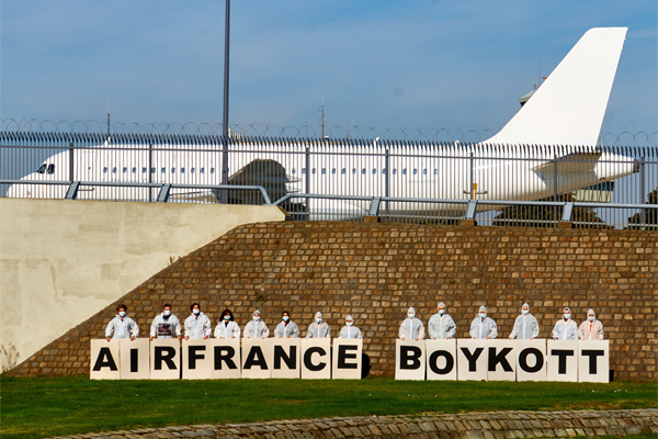 Protest against Air France
